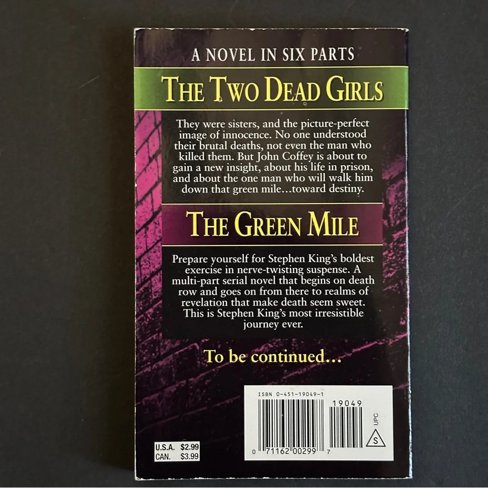 The Green Mile Book Set by Stephen King | Fiction | Paperback Set - Picture 2 of 10